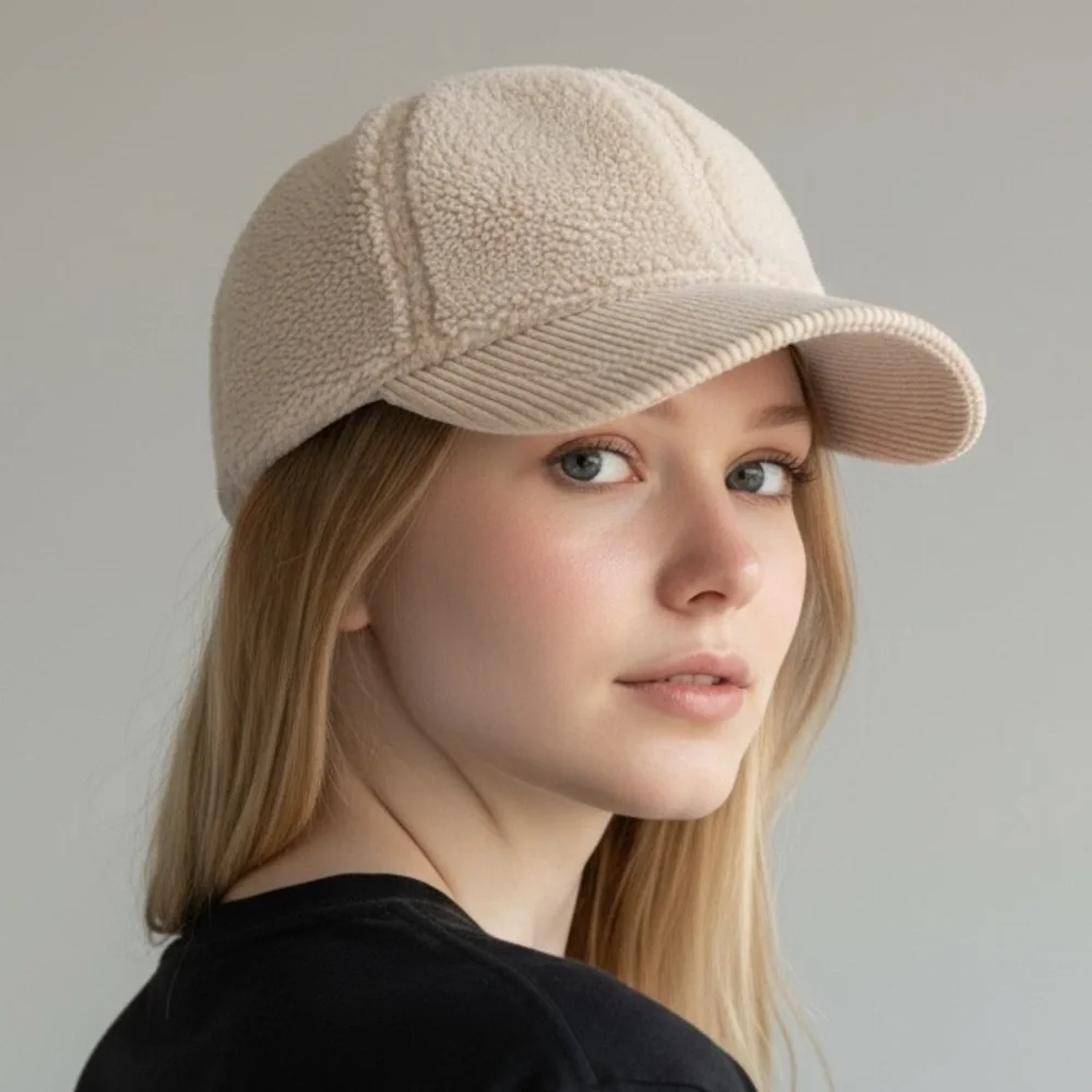 Sherpa Corduroy Baseball Hat